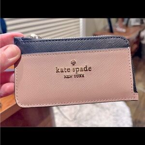Kate Spade Pink and Black Card Holder